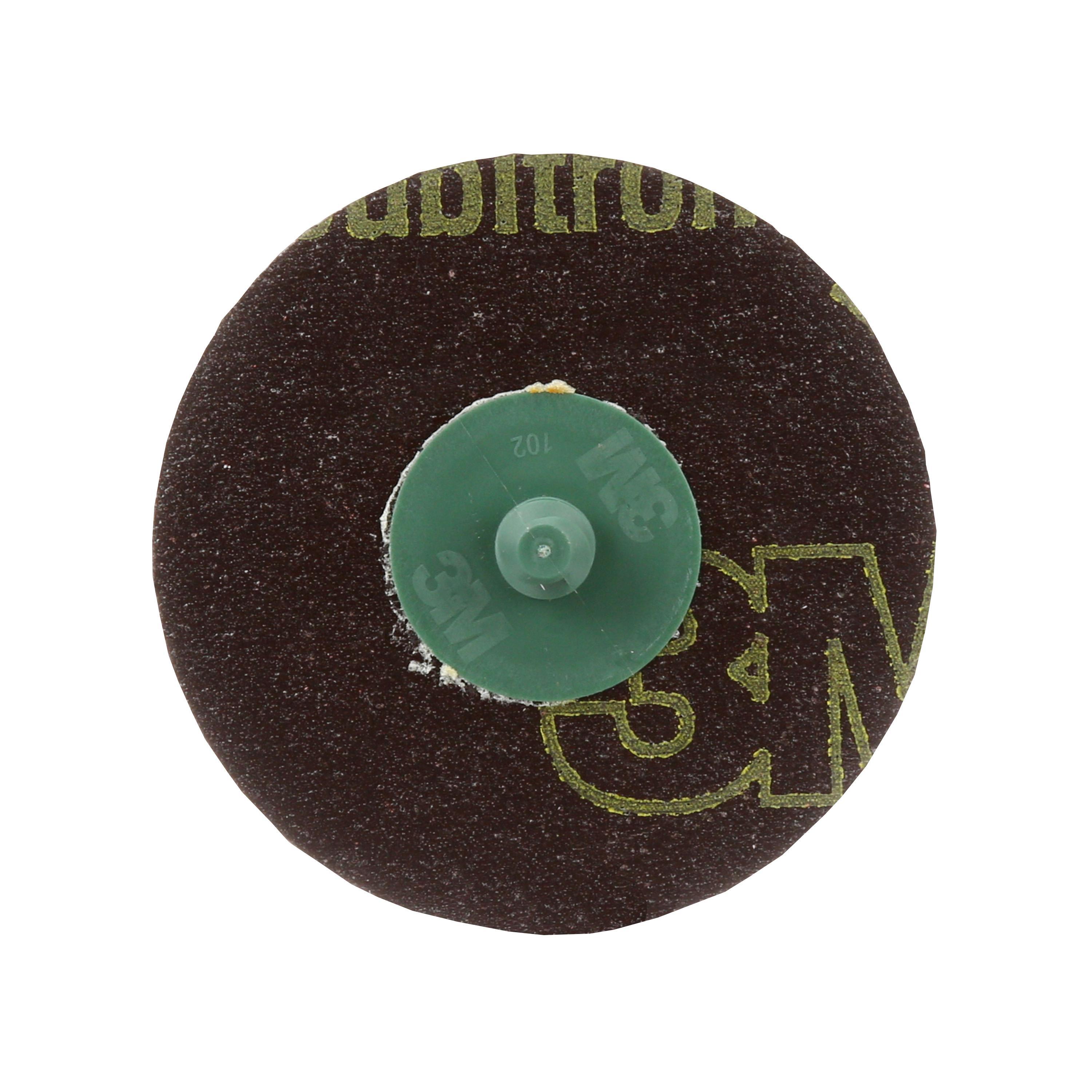 Roloc 7000045628 Abrasive Disc, 3 in Dia Disc, 50 Grit, Coarse Grade, Ceramic Abrasive, Type TR Attachment - Coated Abrasive Quick-Change Discs